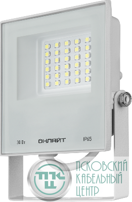 Прожектор светодиодный 90 134 OFL-30-4K-WH-IP65-LED 30Вт 4000К IP65 2400лм бел. ОНЛАЙТ 90134
