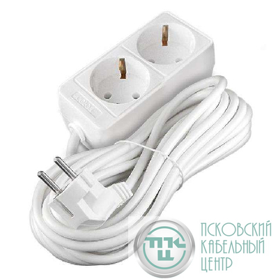 Удлинитель 2х3м с заземл. 10А IP20 2.2кВт ПВС Союз 481S-9203