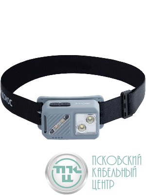 Фонарь налобный 2х2Вт XPG 3х1Вт SMD/Li-po1200мА.ч ABS пластик магниты и крюк КОСМОС (KOC850Lit)
