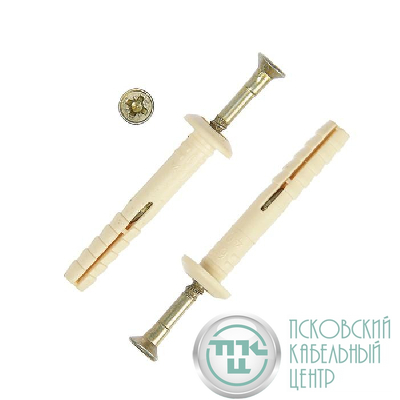 Дюбель-гвоздь нейлон гриб. SMX-G 6х40 (уп.2000шт) Tech-KREP 133395