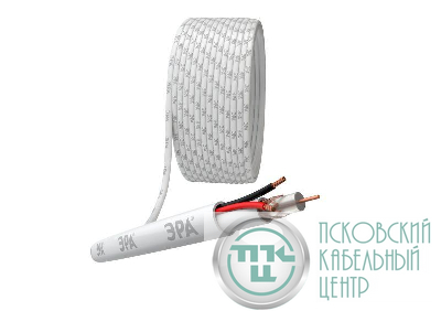 Кабель для аналогового видеонаблюдения K-0.75-PVC КВК-В-2+2х0.75кв.мм 200м бел. Эра Б0052734