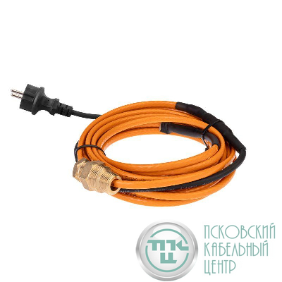 Кабель греющий саморег. пищевой ECO Line (комплект в трубу) 10HTM2-CT (6м/60Вт) Rexant 51-0603