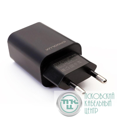 Адаптер сетевой ELX-РA01P-C02 ПРОМО 1USB 100-220В 5в/2А пакет черн. ERGOLUX 15107