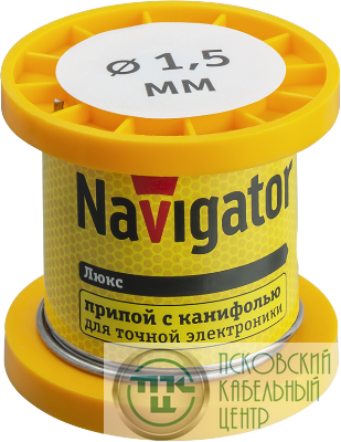Припой 93 077 NEM-Pos02-61K-1.5-K50 (ПОС-61; катушка; 1.5мм; 50 г) Navigator 93077