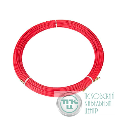 Протяжка кабельная (мини УЗК в бухте) 50м стеклопруток d3.5мм красн. Rexant 47-1050