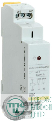 Реле промежуточное OIR 2 конт. (8А) 48В AC/DC IEK OIR-208-ACDC48V