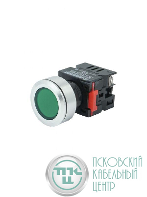 Лампа индикаторная ЛС-30-З-2-220-65У1 светодиодная матрица d30мм 220В AC/DC IP65 зел. Электротехник ET559209