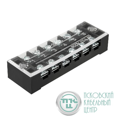 Блок зажимов клеммный БЗН ТВ-2506 2.5кв.мм 25А 6 пар Rexant 11-2154