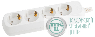 Колодка удлинителя 4-м с заземл. KX-4e Эра Б0028340