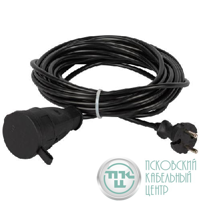 Удлинитель-шнур 1х10м без заземл. ПВС 2х0.75 GREEN LINE BUH-6-10m Эра Б0065112