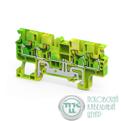 Клемма заземляющая push-in OptiClip CPG-2.5-QUATTRO-PE-I-(0.2-2.5)-PEN КЭАЗ 331858