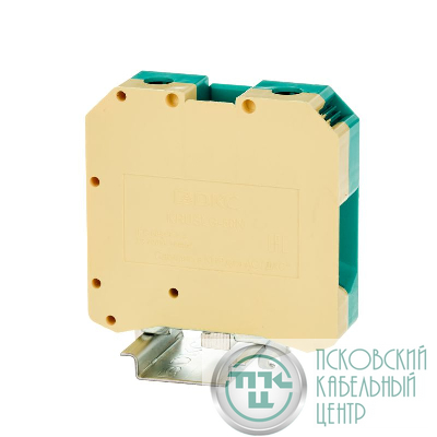 Клемма заземления винтовой зажим 2 точки подключения 50кв.мм DKC KRUSLG-50N