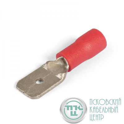 Разъем кабельный плоский изолир. "папа" РПИ-П 1.5–(6.3) ПРОФИ (уп.100шт) КВТ 108582