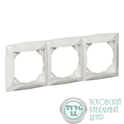 Рамка 3-м Дуэт бел. SchE WDE000103