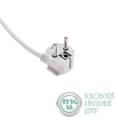 Удлинитель 2 гнезда 5м 3х0.75кв.мм с/з бел. PROCONNECT 13-4204