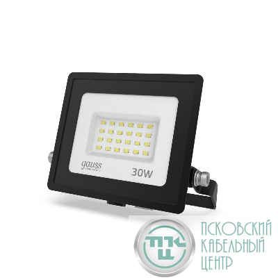 Прожектор светодиодный Elementary 30Вт IP65 6500К 2550лм PROMO G3 черн. GAUSS 613100330P