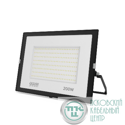 Прожектор светодиодный Elementary 200Вт IP65 6500К 17000лм PROMO G3 черн. GAUSS 613100200P