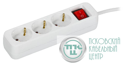 Удлинитель 3х1.5м 10А У03К ПВС 3х1 бел. UMA IEK UM-YP10-16-03-01-ZK-K01