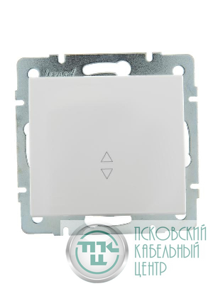 Переключатель проходной 1-кл. СП Rain IP20 механизм бел. LEZARD 703-0288-105