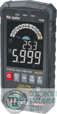 Мультиметр 95 770 NMT-Mm-126B True RMS Smart цветной дисплей Navigator 95770