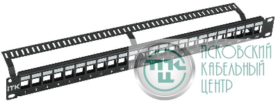 Патч-панель модульная 1U UTP. 24 порта ITK PP24-1UMU