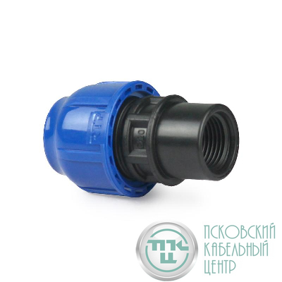 Муфта компрессионная внутр. резьба PN16 d20х1/2дюйм для ПЭ труб RTP 11477