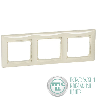 Рамка 3-м СП Valena IP20 горизонт. сл. кость (DIY-упак.) IEK 695633