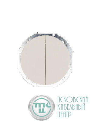 Выключатель 2-кл. СП OSEN 10А IP20 механизм сл. кость LEZARD 743-9088-101