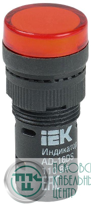 Лампа светосигнальная AD16DS d16мм 24В AC/DC красн. KARAT IEK BLS10-ADDS-024-K04-16