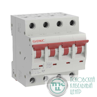 Выключатель автоматический модульный 4п C 20А 6кА MD63N YON MD63N-4PC20