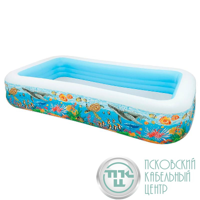 Бассейн семейный "Тропический риф" 305х183х56см от 6 лет (58485NP) INTEX 6941057454856