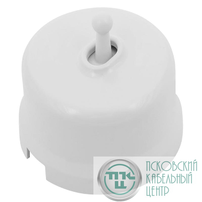 Выключатель 1-кл. (тумблерный) пластик бел. Bironi B1-230-21