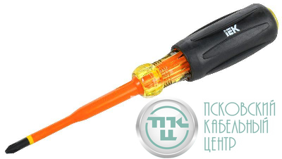 Отвертка диэлектрическая SLIM PH2х100 Т3 ARMA2L 5 IEK A2L5-SC31-T3-PH-20-100