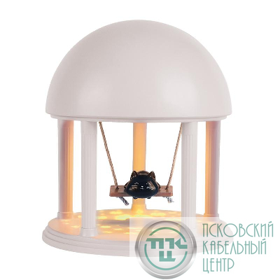 Светильник светодиодный настольный JS9-CAT-wh КОТИК ночник аккумуляторный (8 мелодий; 3 цвета подсветки) IP20 бел. JazzWay 5061286