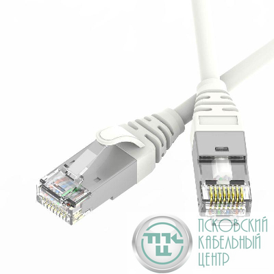 Патч-корд экранированный Ultra SLIM CAT6A S/FTP 4х2 30 AWG LSZH 5м бел. DKC RN6ASF4550WH-30