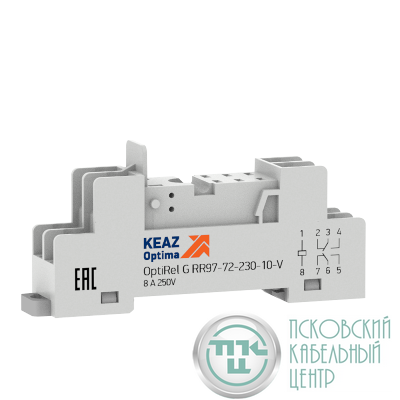 Розетка для реле OptiRel G RR97-72-230-10-V КЭАЗ 281177