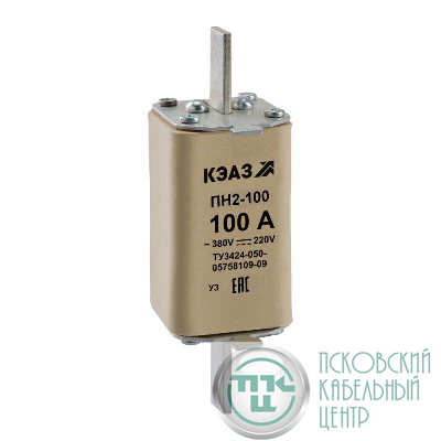 Вставка плавкая ПН2 100 80А У3 КЭАЗ 110873