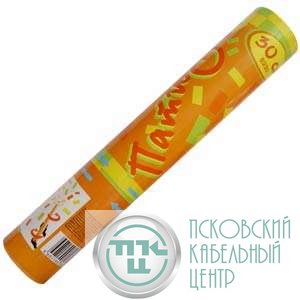 Пневмохлопушка (твист) 8230 30см разноцв. папиросная бумага 5-8м (уп.12шт) SHLights 4607144112185