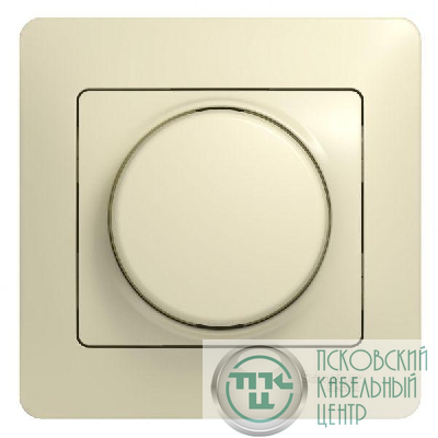 Светорегулятор (диммер) СП Glossa 300Вт Glossa поворот. в сборе беж. SchE GSL000234