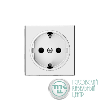 Накладка 1-м ОП Sky 16А IP20 для розетки Schuko альп. бел. ABB 2CLA858800A1101