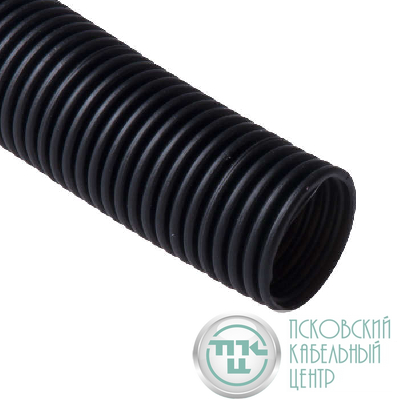 Труба гофрированная ПНД тяжелая d40мм с протяжкой черн. (уп.15м) Ruvinil 24011