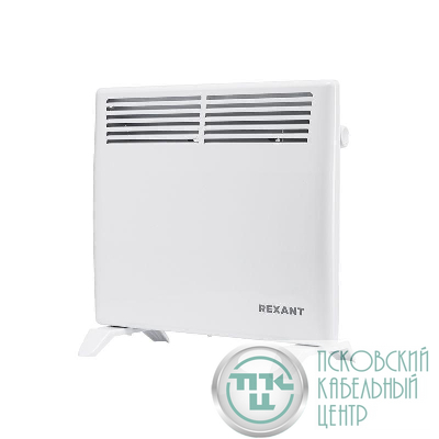 Конвектор электрический с механическим термостатом 1кВт СТИЧ-нагревательный элемент ножки Rexant 60-0118