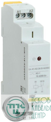 Реле промежуточное OIR 1 конт. (16А) 24В AC/DC IEK OIR-116-ACDC24V
