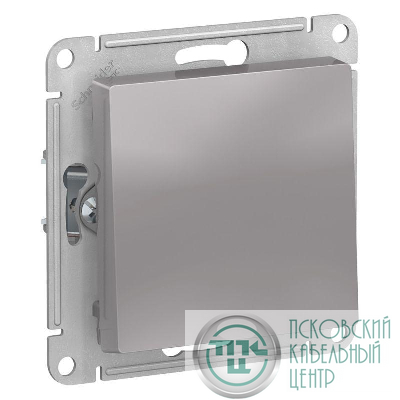 Выключатель 1-кл. СП AtlasDesign 10А IP20 (сх. 1) 10AX механизм алюм. SE ATN000311