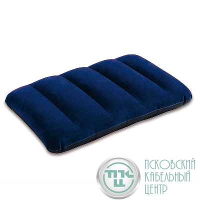 Подушка надувная флокированная 43х28х9см (68672) INTEX 6941057403878