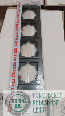 Рамка 4-м Zena дым. ABB 500-011100-228