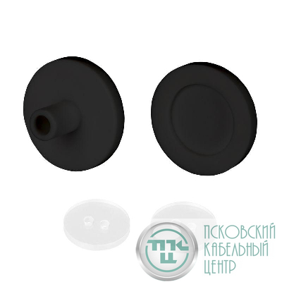 Заглушка ARL-MOONLIGHT-ROUND-25-CAP-SIDE-SET-BLACK силикон (комплект) Arlight 047068