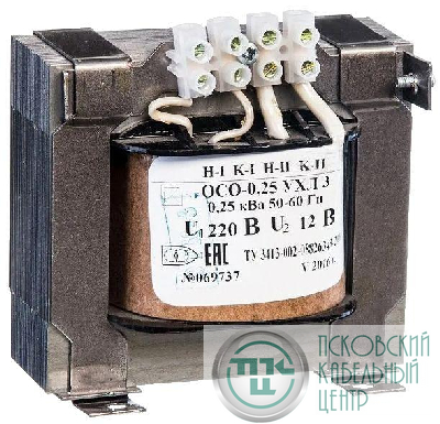 Трансформатор ОСО-0.25 УХЛ3 220/12. IP00 Электротехник ET051618