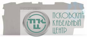 Пластина торцевая промежут. 4-проводн. толщина 0.8мм сер. (уп.25шт) WAGO 2002-1491