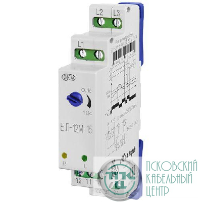 Реле контроля напряжения 3ф ЕЛ-12М-15 УХЛ4 AC 400В задержка срабатывания 0.1...10с ток контактов исполнит. реле 8А 2п Меандр A8302-16934430